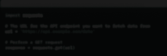 code example