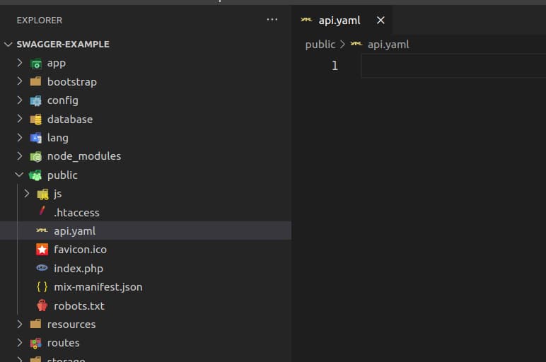 Api yaml file