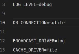 env DB conection